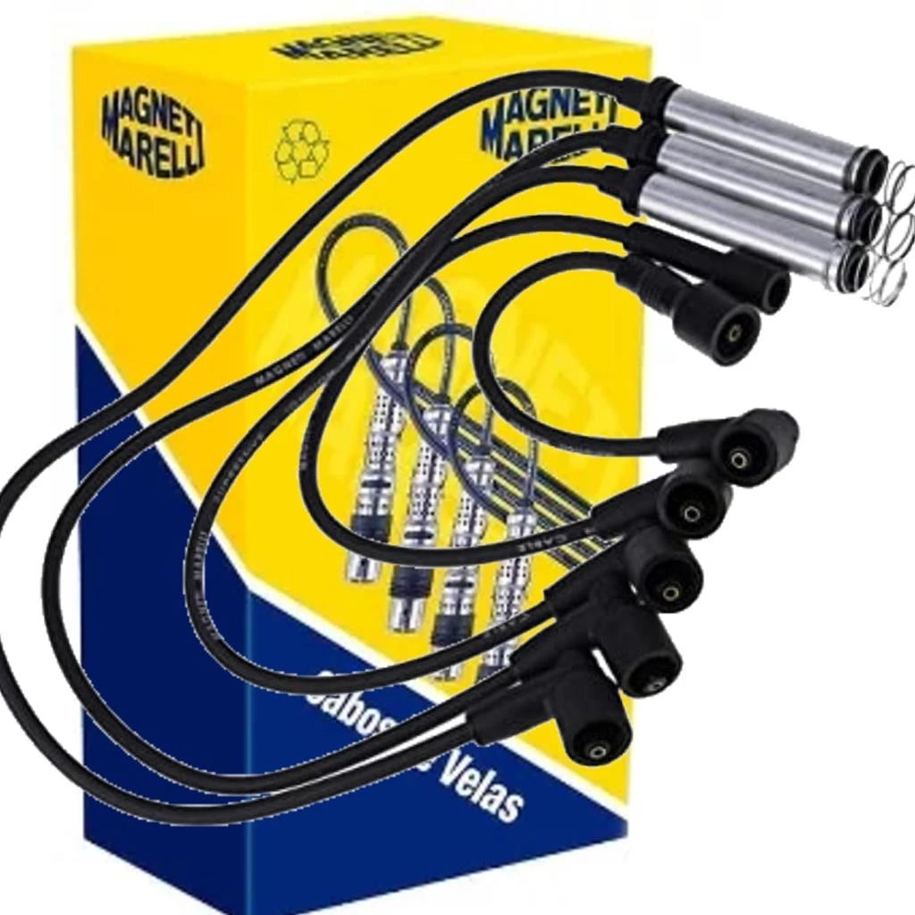 Jogo Velas e Cabos Corsa 1.0 1.4 1.6 EFI 94 95 96 - Magnetti Marelli
