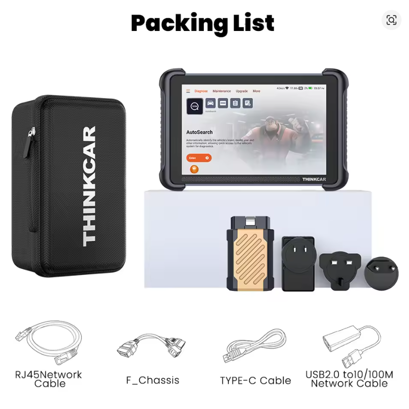 Scanner Automotivo THINKCAR THINKSCAN 689BT OBD2 - Compatível com Corsa 94 em diante e + de 1000 veículos!