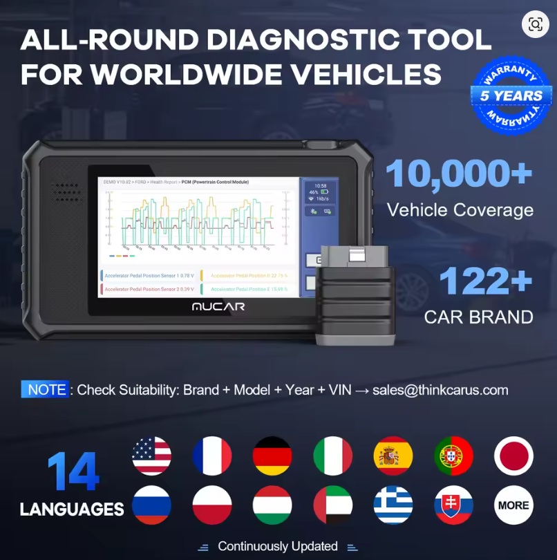 Scanner Automotivo MUCAR V06 - Compatível com Corsa 94 em diante e + de 128 marcas de veículos!