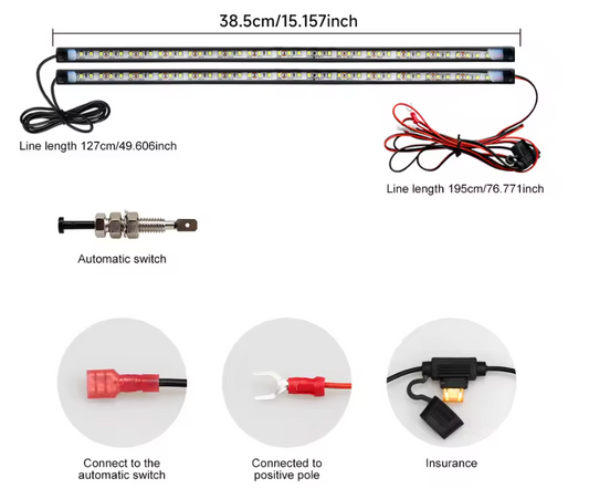 Kit Led de Iluminação para Capô - Universal
