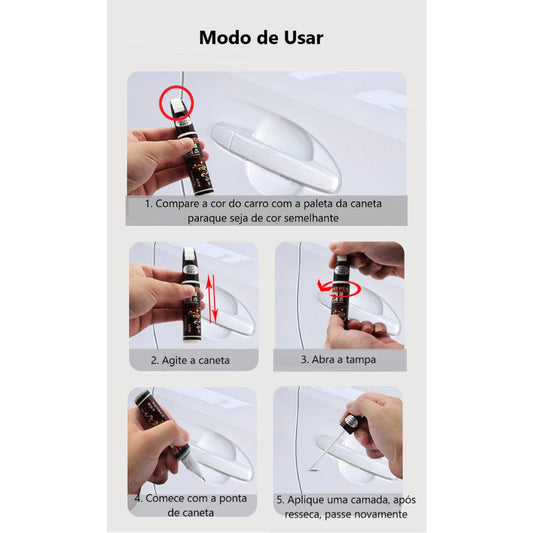 Caneta De Reparo De Pintura De Carro À Prova D'água Transparente Removedor De Arranhões Cores Variadas