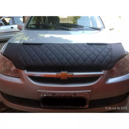 Protetor de Capô para Classic 2011 até 2016 em Courvim com Espuma - Preto