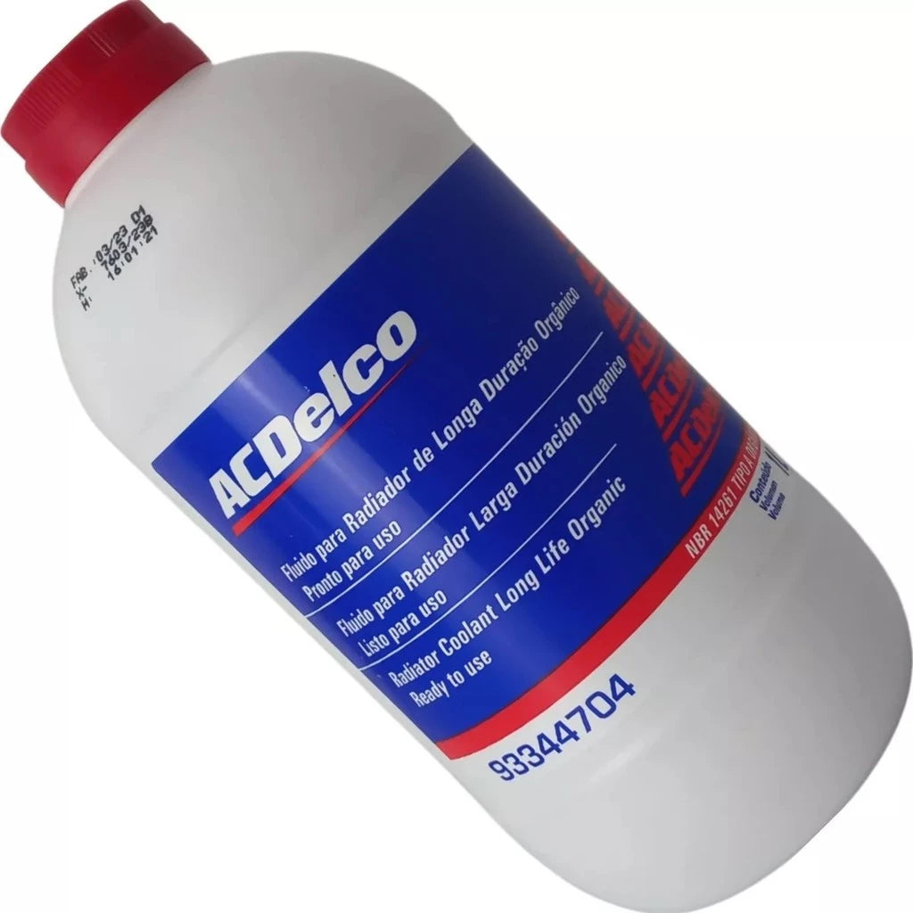 Aditivo Radiador Pronto Para Uso Acdelco GM 1 Litro Laranja