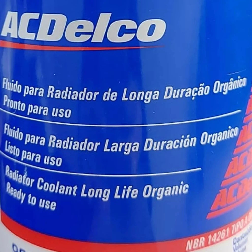 Aditivo Radiador Pronto Para Uso Acdelco GM 1 Litro Laranja