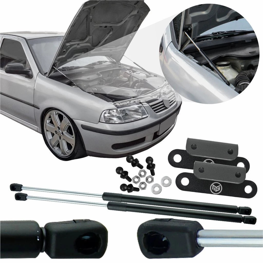 Kit de Adaptação Amortecedor de Capô - Volkswagen Gol/Saveiro/Parati (G3: 1999 a 2005)