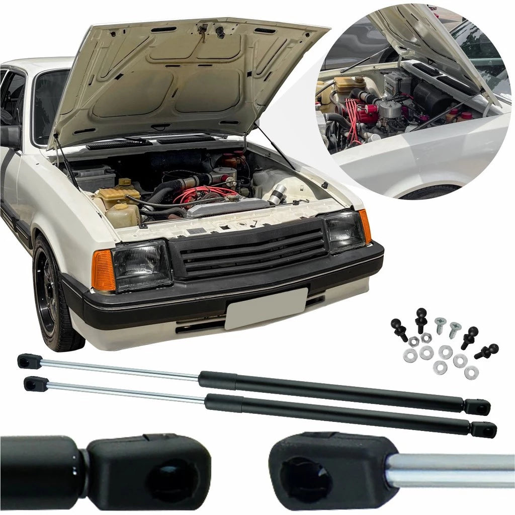 Kit de Adaptação Amortecedor de Capô - Chevrolet Chevette/Chevy/Marajó (1983 a 1993)