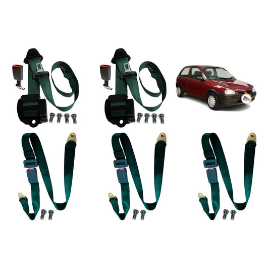 Kit 5 Cinto Segurança 2 Retratil 3 Abdominal Corsa Wind GM