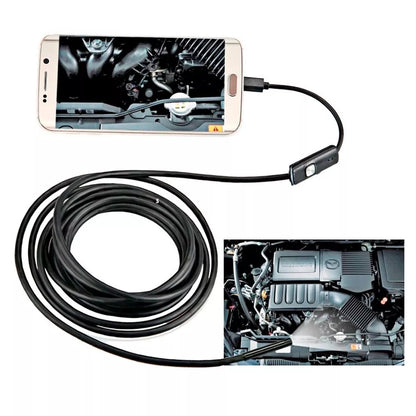 Micro Câmera Endoscópica USB Sonda Celular/PC - 2 Metros