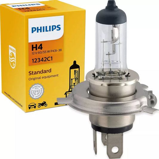 Lâmpada Farol H4 Philips Original Standard 60/55w 12v - Unidade