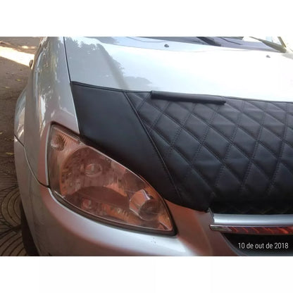 Protetor de Capô para Classic 2011 até 2016 em Courvim com Espuma - Preto