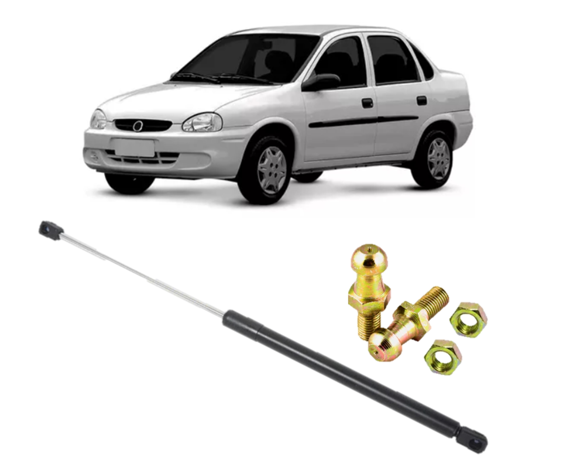 .Kit de Instalação Amortecedor de Capô - Chevrolet Corsa e Classic (94 a 2016)