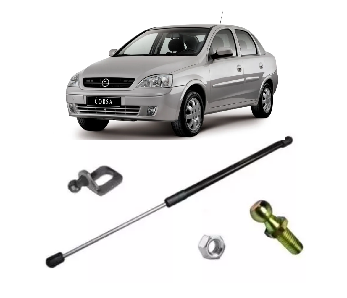 Kit de Instalação Amortecedor de Capô - Chevrolet Corsa frente Montana (2002 a 2012)