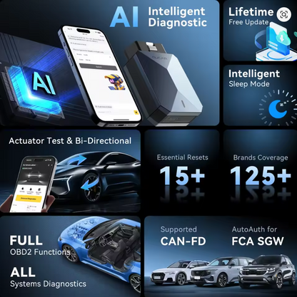 Scanner Bluetooth OBDII MUCAR BT200 MAX - COMPACTO E COMPLETO!