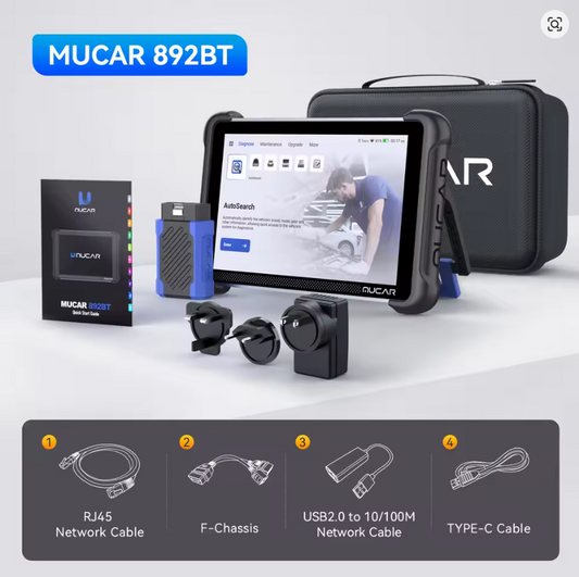 Scanner Bluetooth OBDII MUCAR 892BT - O MAIS COMPLETO E PRECISO!