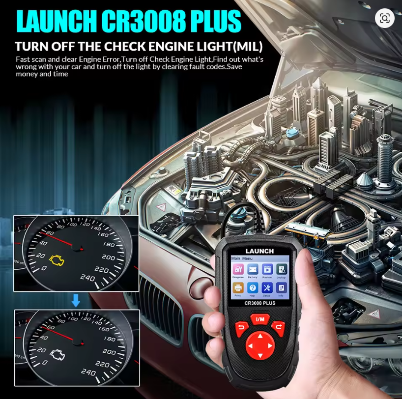 Scanner Bluetooth OBDII LAUNCH CR3008 PLUS - A SOLUÇÃO PARA SEU CARRO!