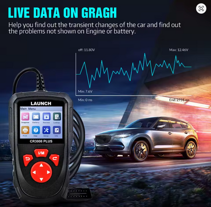 Scanner Bluetooth OBDII LAUNCH CR3008 PLUS - A SOLUÇÃO PARA SEU CARRO!