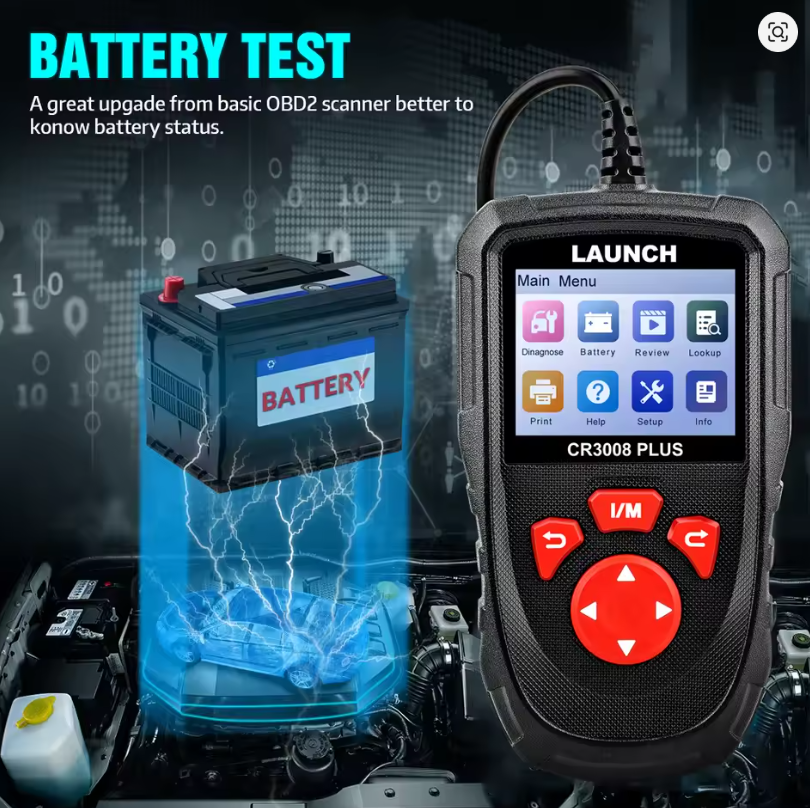 Scanner Bluetooth OBDII LAUNCH CR3008 PLUS - A SOLUÇÃO PARA SEU CARRO!