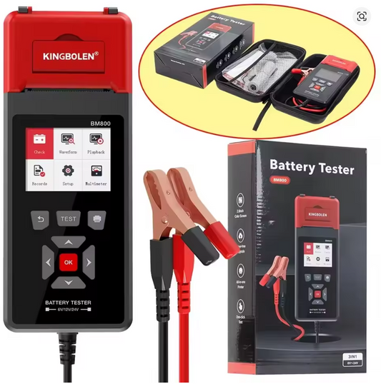 Scanner de Bateria e Teste de Alternador KINGBOLEN BM800