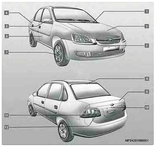 Manual do Proprietário - Chevrolet Corsa TODOS (Selecione seu Modelo) | Cópia Digital