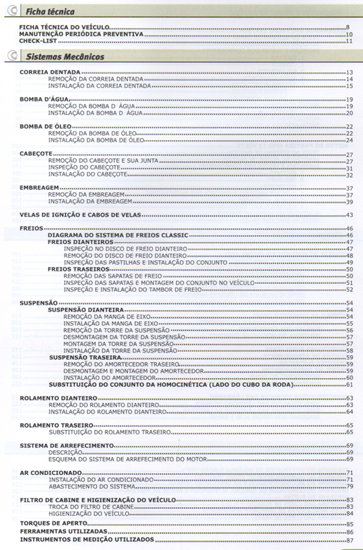 Manual de Mecânica Completa - Corsa e Classic