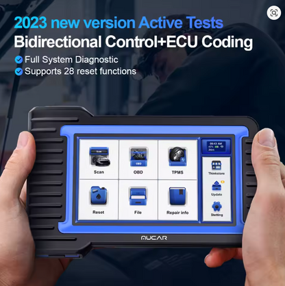 MUCAR VO7S CANFD Ferramenta de digitalização profissional Controle bidirecional ECU Codificação Ferramenta de diagnóstico de carro automático Sistema completo Scanner OBD2