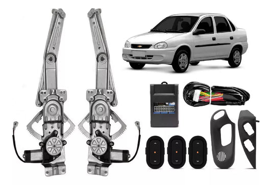 Kit Vidro Eletrico Corsa Classic 4 Portas DIANTEIRO - Sensorizado