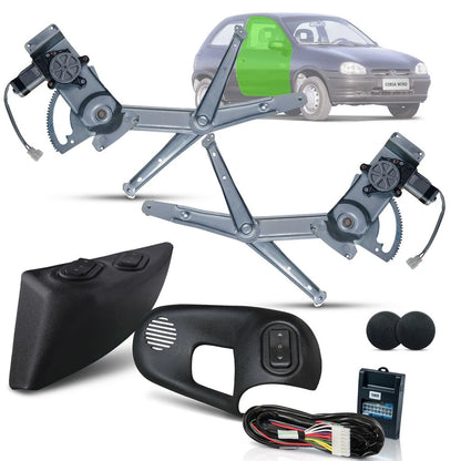 Kit Vidro Eletrico Corsa Wind/Pick-Up- Dianteiro Inteligente
