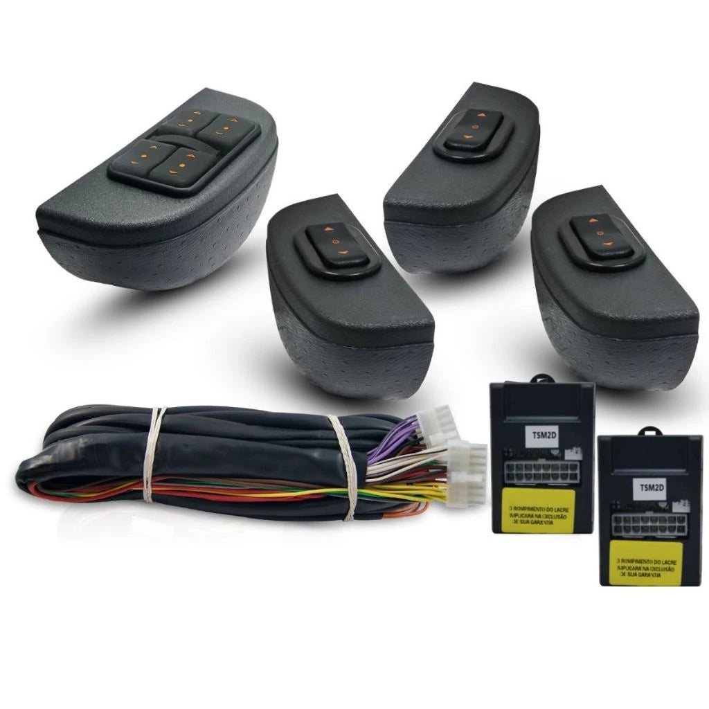 Kit Vidro Eletrico Classic Corsa Super Corsa Sedan Wagon 4 Portas completo Inteligente (1996-2016)