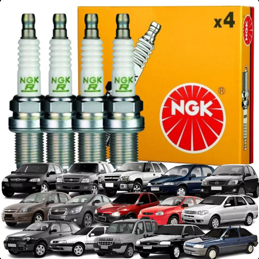 Jogo Kit 04 Velas De Ignição - NGK