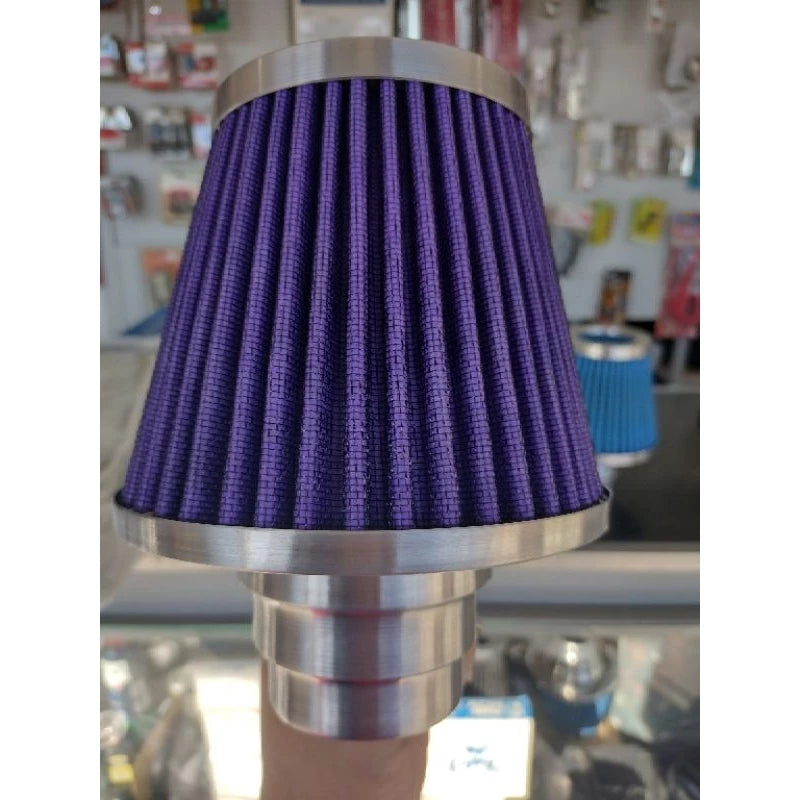 Filtro de Ar Esportivo duplo fluxo 3 medidas Universal Lavável - Com Abraçadeira
