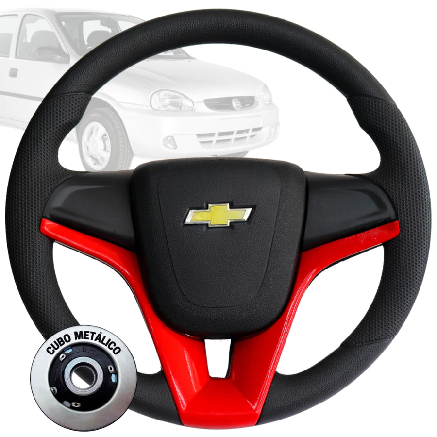 Volante Esportivo Cruze Diversas Cores - Corsa Super Wind Celta Omega Monza Kadett Ipanema Prisma