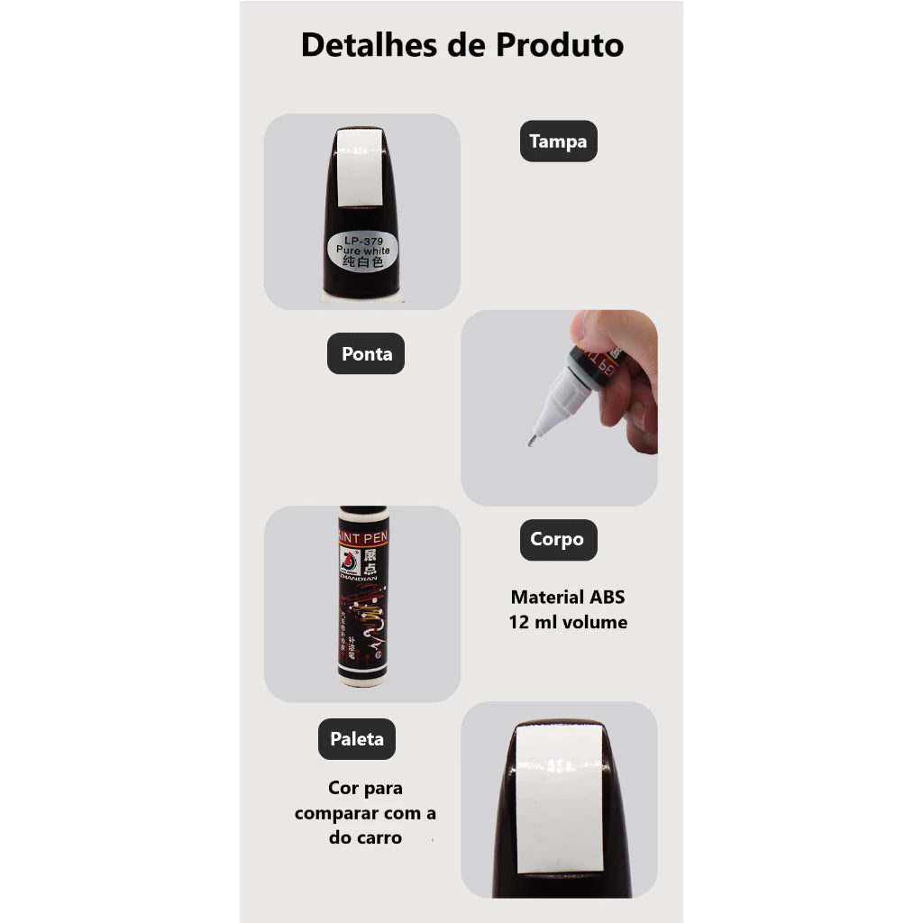 Caneta De Reparo De Pintura De Carro À Prova D'água Transparente Removedor De Arranhões Cores Variadas