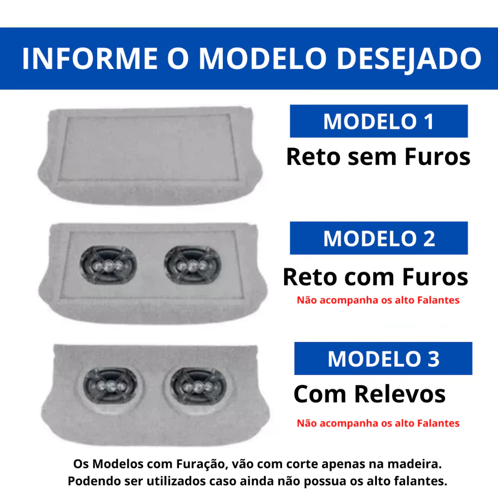 Tampa Tampão Traseiro Bagagito Corsa 4 portas até 2001