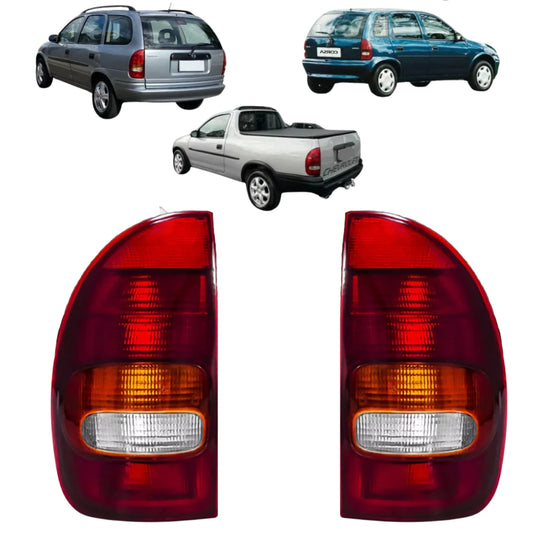 Par Lanterna Traseira Corsa Hatch 4 Portas - Pickup / Wagon