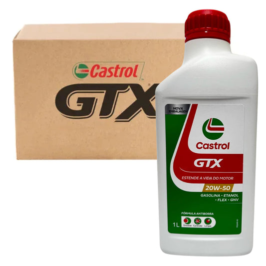 Óleo De Motor Castrol 20w50 GTX Mineral Anti-borra API SL