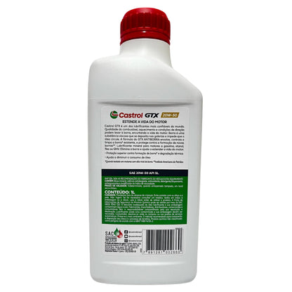 Óleo De Motor Castrol 20w50 GTX Mineral Anti-borra API SL