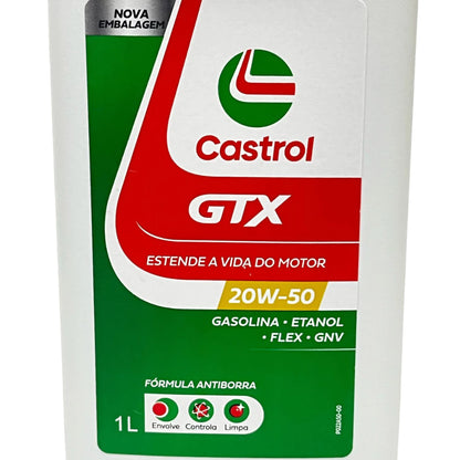 Óleo De Motor Castrol 20w50 GTX Mineral Anti-borra API SL