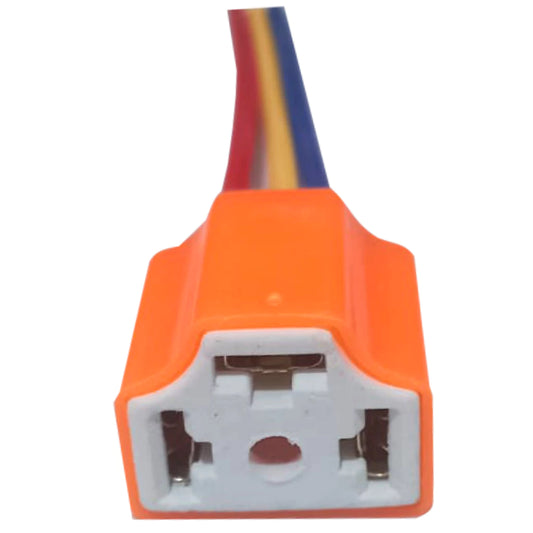 Par Chicote Soquete Conector Farol Lâmpada H4