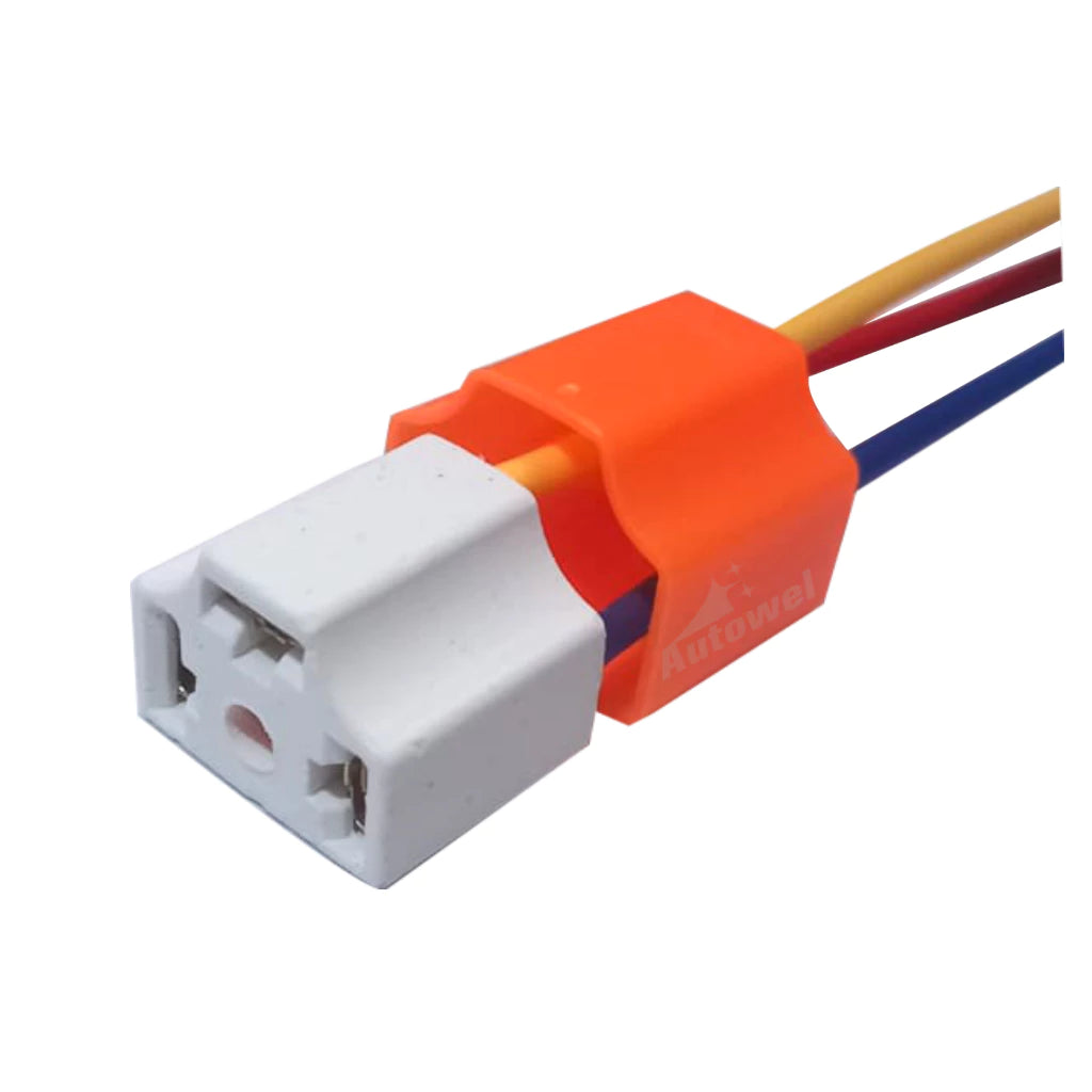 Par Chicote Soquete Conector Farol Lâmpada H4