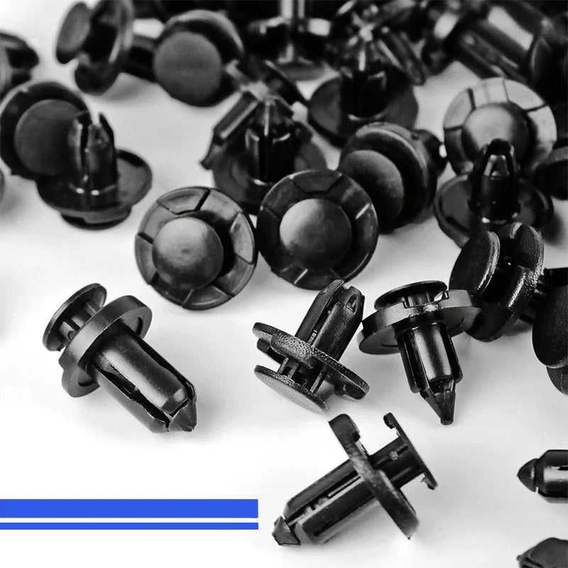 100 Pcs Kit Fixador Automático Clipe Mista Push Pino Retentor Rebite Para Porta Painel Carro
