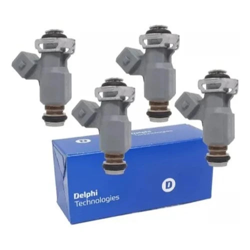 Jogo Kit 4 Bico Injetor GM Classic Corsa Celta 1.0 8v Flex 2009 2010 2011 2012 2013 - 94705391 Delphi