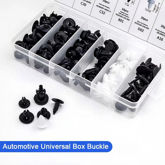 100 Pcs Kit Fixador Automático Clipe Mista Push Pino Retentor Rebite Para Porta Painel Carro