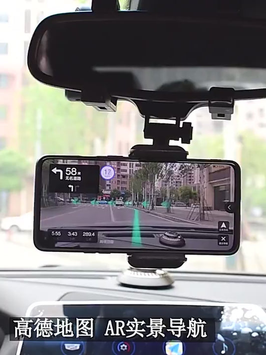 Suporte de Celular Para Retrovisor Rotativo Abs Seguro e Firme