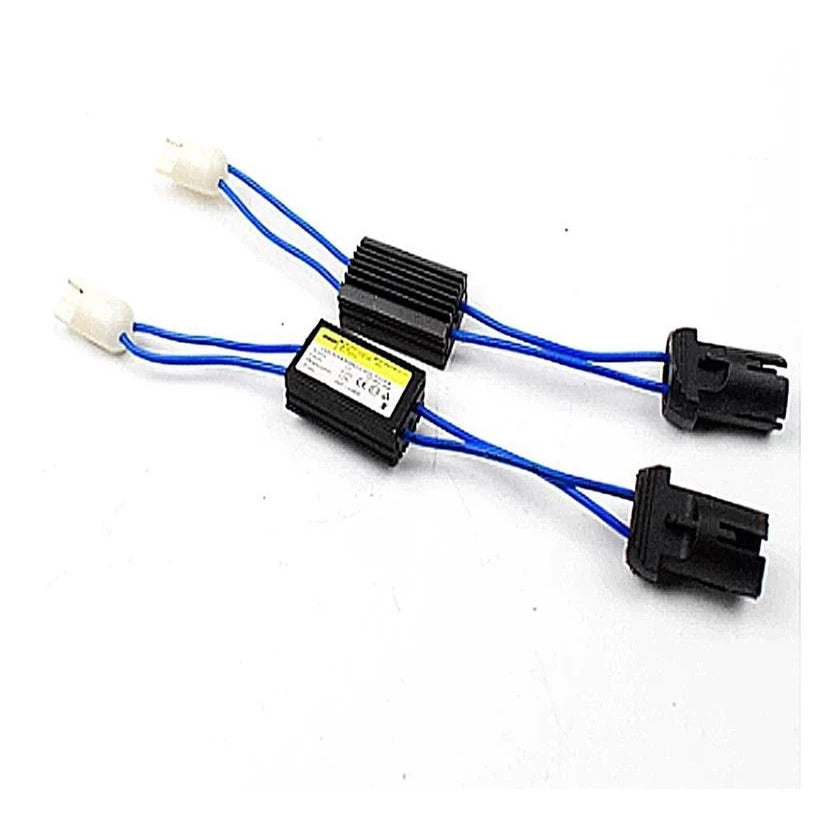 Kit 2 Cabo Resistor Canceller T10 Led Pingo Cambus Universal - Tira erro painel Led