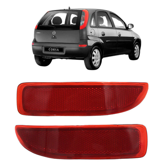 Refletor Olho de Gato Para-choque Traseiro Corsa Hatch Frente Montana