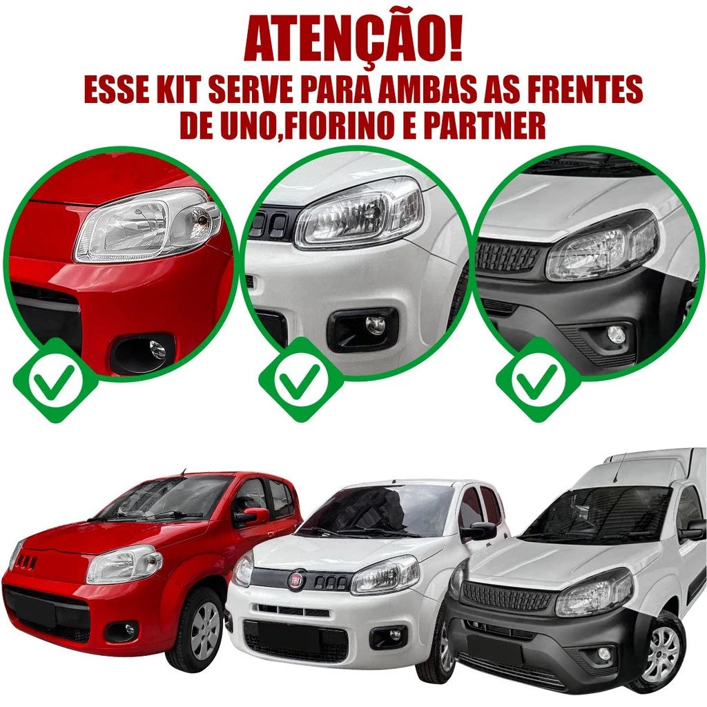 Kit de Instalação Amortecedor de Capô - Fiat/Fiorino - Peugeot/Partner (2010 a 2023)