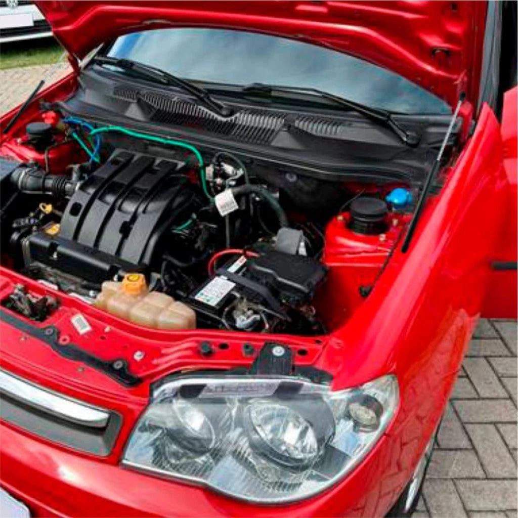 Kit de Adaptação Amortecedor de Capô - Fiat Palio/Siena/Weekend/Strada (G3 - 2004 a 2014)