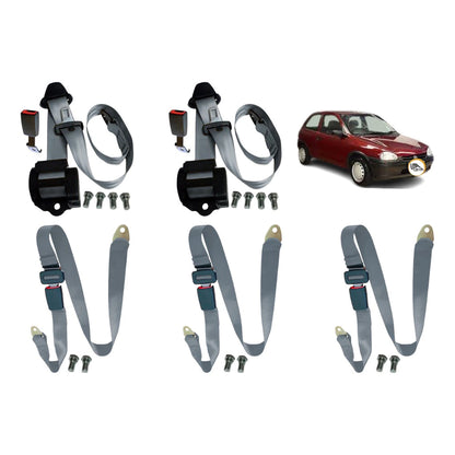 Kit 5 Cinto Segurança 2 Retratil 3 Abdominal Corsa Wind GM