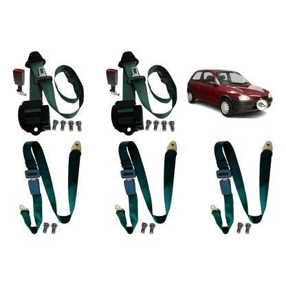 Kit 5 Cinto Segurança 2 Retratil 3 Abdominal Corsa Wind GM