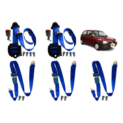 Kit 5 Cinto Segurança 2 Retratil 3 Abdominal Corsa Wind GM